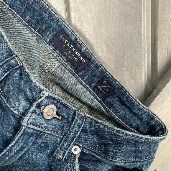 Lucky brand womens low rise boot lolita size‎ 8/29R medium dark wash - Picture 8 of 9